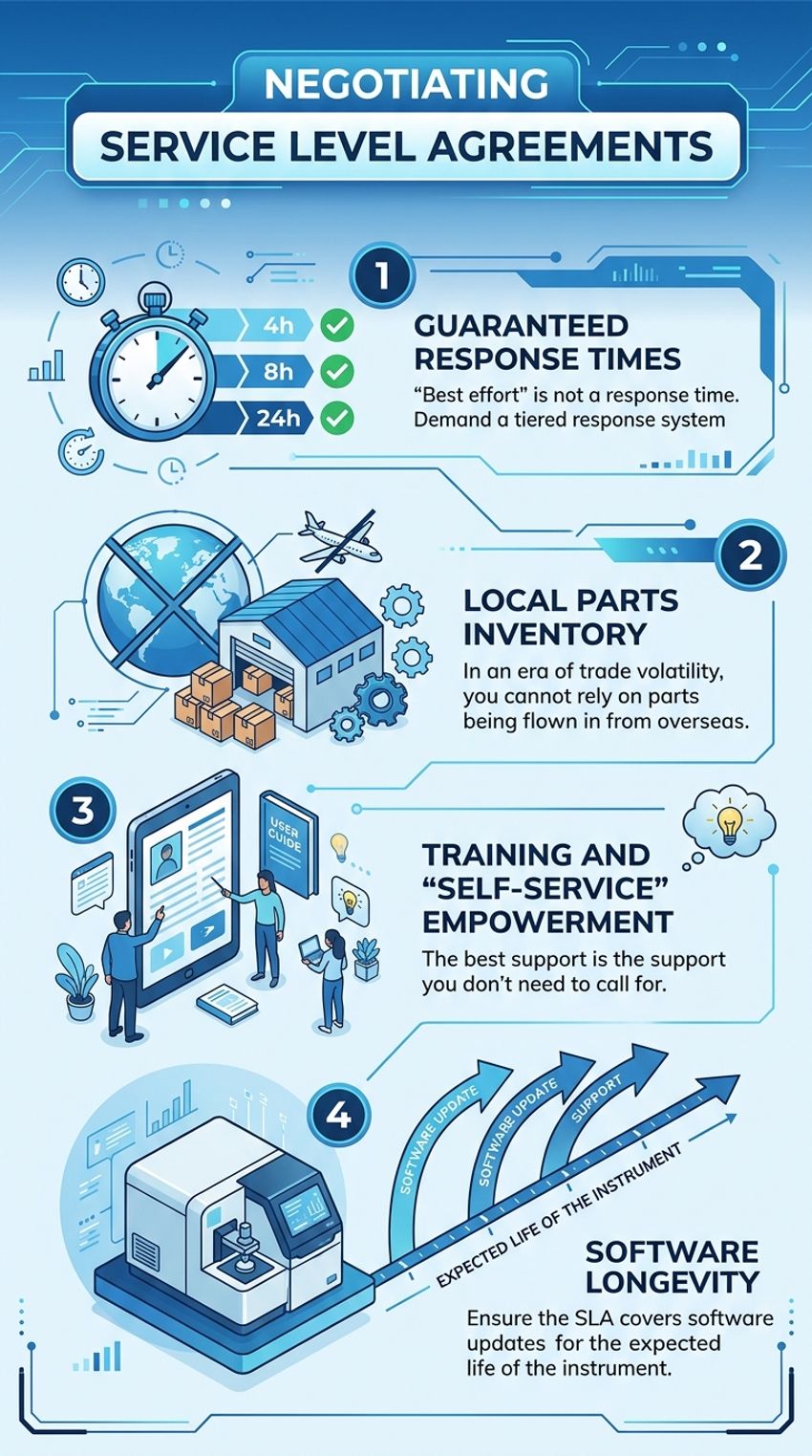 infogrpahic showing how to negotiate service level agreements