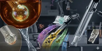 Abstract visualization of pH meter maintenance