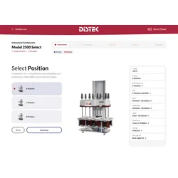 Distek web page configuration example