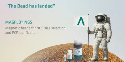 MAGFLO™ NGS magnetic beads for NGS size selection and PCR purification.