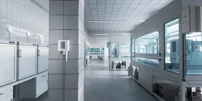Modern laboratory featuring environmental control systems