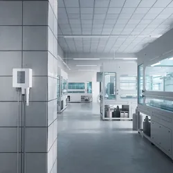 Modern laboratory featuring environmental control systems