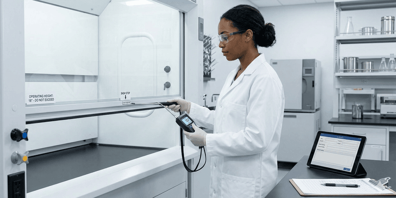 Conducting Proper Face Velocity Testing for Lab Fume Hoods | Lab Manager