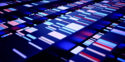 Graphic representation of genomic sequencing patterns