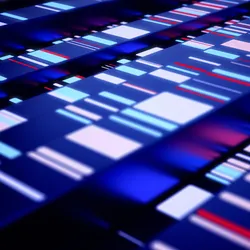 Graphic representation of genomic sequencing patterns