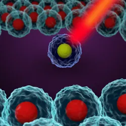 Illustration of single cell tumor analysis in cancer research