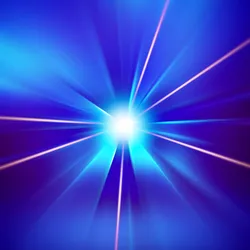Bright beams of light representing resonant inelastic X-ray scattering