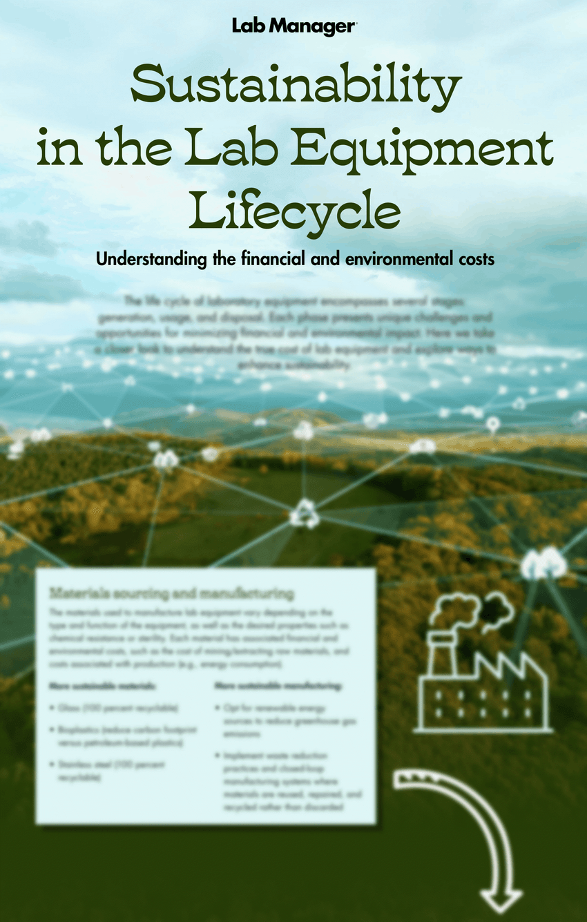Sustainability in the Lab Equipment Life Cycle Infographic Thumb