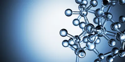 3D rendering of molecular structure