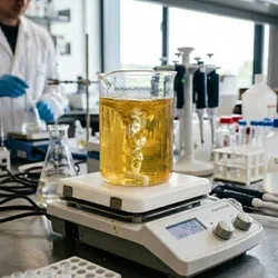 High-performance lab stirrer mixing beverage ingredients