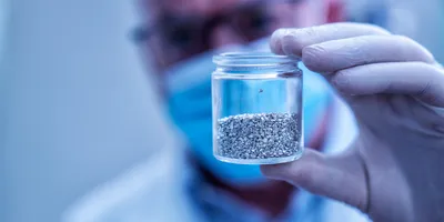 Laboratory setting with metallic materials for research