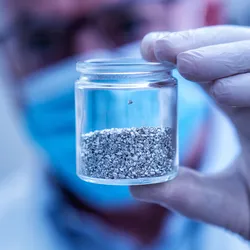 Laboratory setting with metallic materials for research