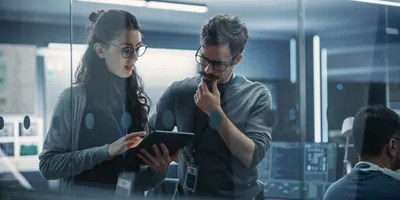 Team meeting focused on people-centric AI strategy
