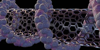 3D representation of DNA origami structure