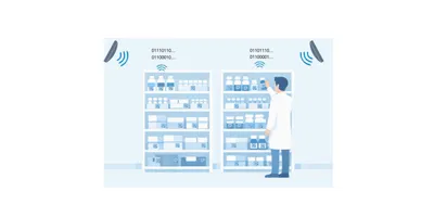 Representation of RFID-based system to automate lab consumables tracking