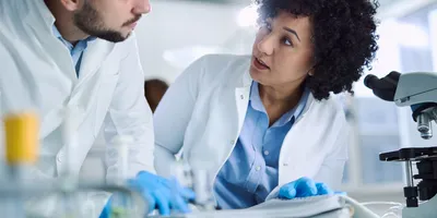 Lab team evaluating safety measures related to exposure and hazards