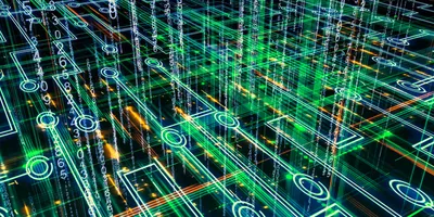 Abstract data visualization for lab preparation for AI