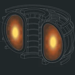 Illustration of a molten salt blanket containing tritium in a fusion reactor