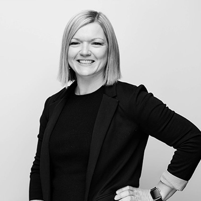 A black and white photo of Kiley Mulholland A black and white photo of Kiley Mulholland