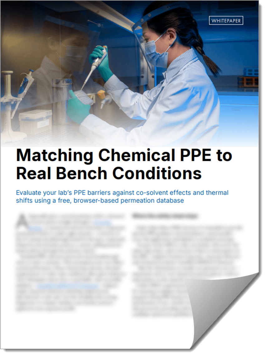Matching Chemical PPE to Real Bench Conditions Thumbnail