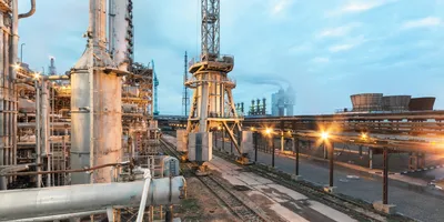 Industrial facility related to ammonia production processes