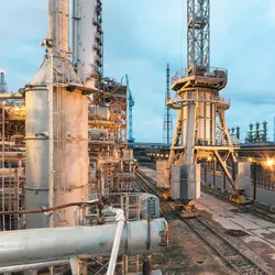 Industrial facility related to ammonia production processes