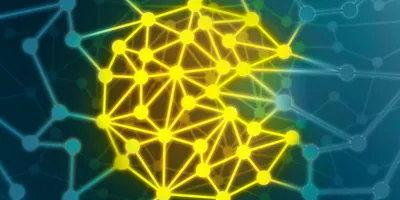Abstract AI network representation symbolizing laboratory safety