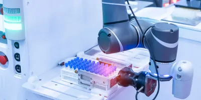 Automation technology in a laboratory for AI-directed experiments