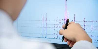 Screen showing MS results