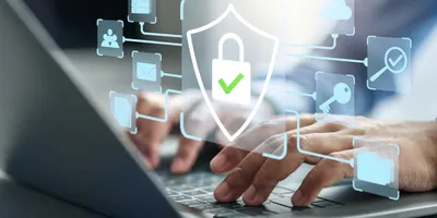 Digital security icons related to connected laboratory instruments