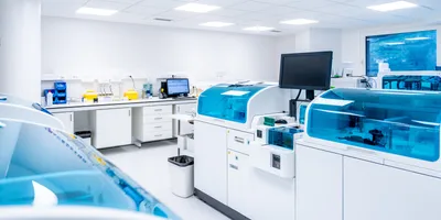 Modern lab setup with instruments for sale or disposal