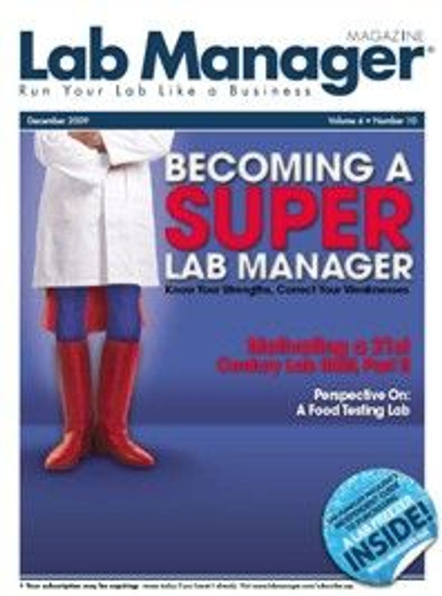 Lab Manager Si December 2009 | Magazine | Lab Manager