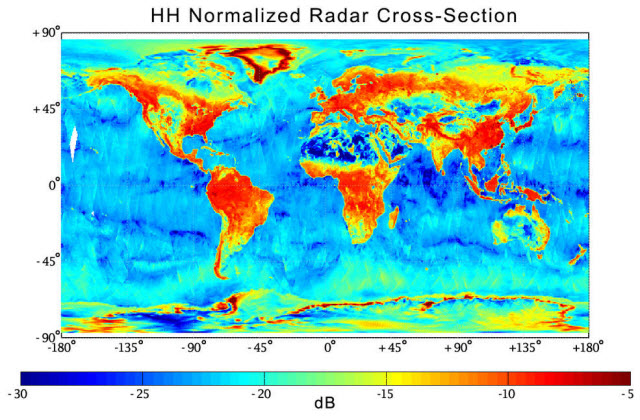 SMAP radar image