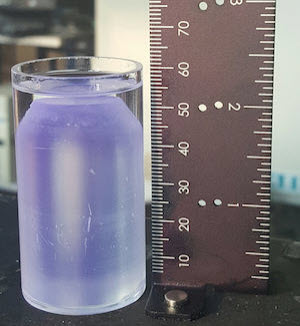 Flawless two-inch strontium iodide crystal 