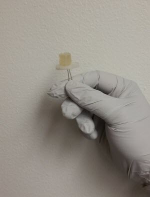 A small light emitting diode fabricated from carbon dots